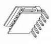 Two Wall Pin Header (Single Row Right Angle)