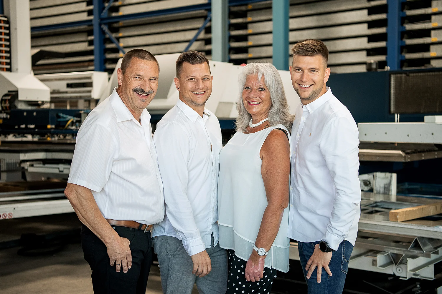 Familie Zweifel: Bruno, Andreas, Romi und Nicolà
