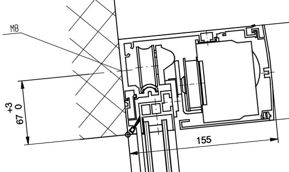 CAD-Planung eines Türsystems