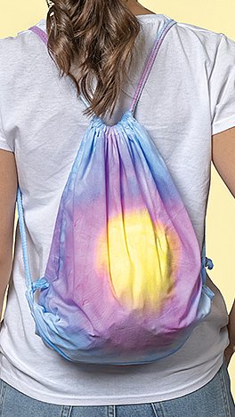 Bedruckte Turntasche (Tie-Dye Textildruckfarbe)