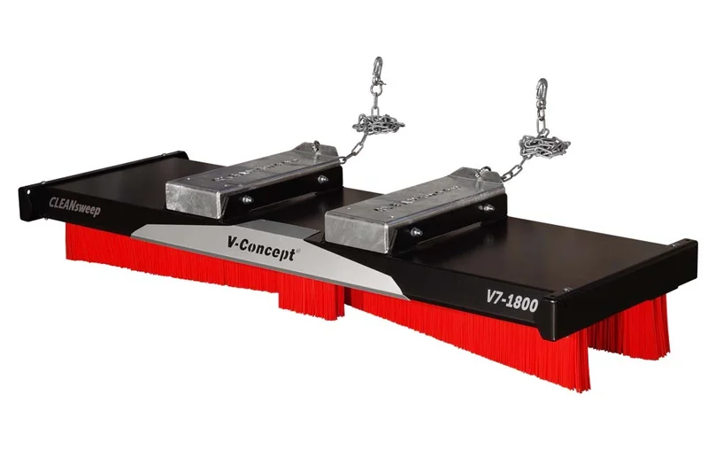 CLEANsweep V-Concept® Hochleistungsbesen mit Euro-Schnellwechsel-Aufnahme