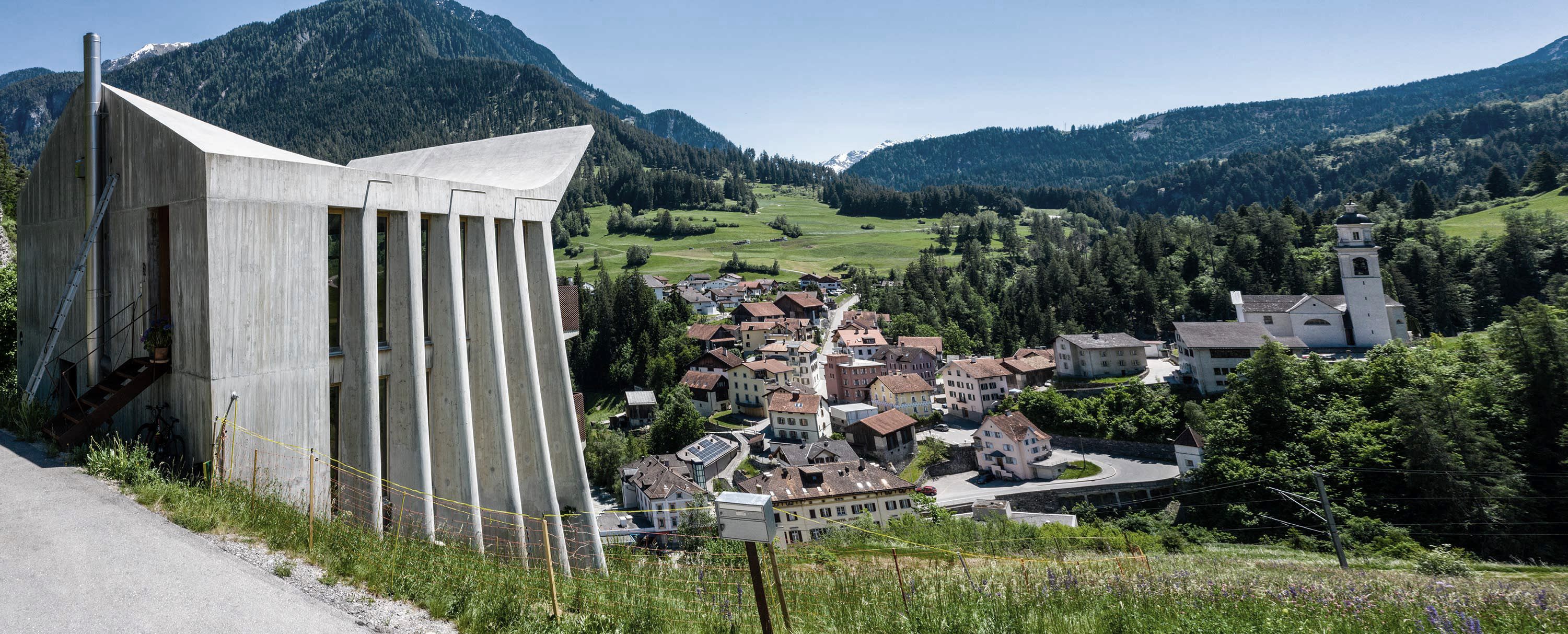 Betonschalung Haus Graubünden