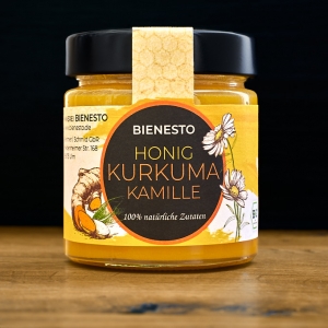 Golden Honey – Bio-Honig mit Kurkuma, 250 g