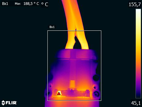 Thermografische Aufnahme einer elektrischen Anlage