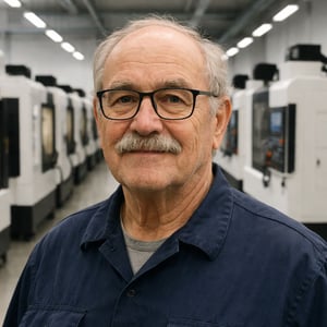 Erfahrener CNC-Mechaniker