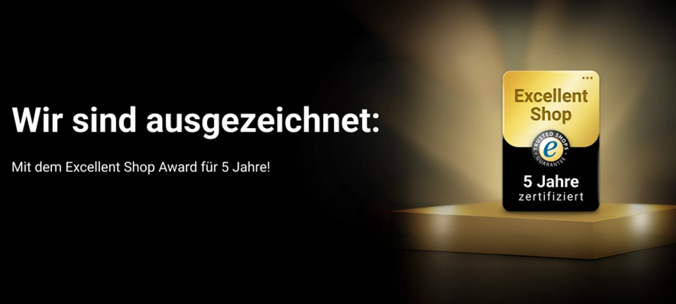 Excellent Shop Award von Trusted Shop