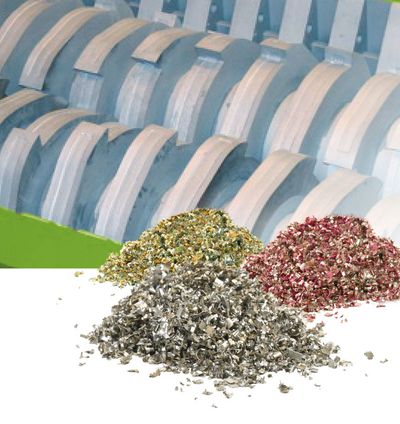 Aufbereitete Materialien aus dem Recycling