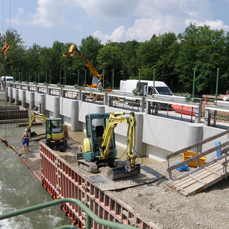 Schützanlage Stahlwasserbau