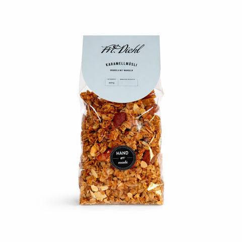 Bio Karamell Müsli Granola Mandeln