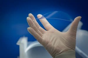100 µm thin glass wafer