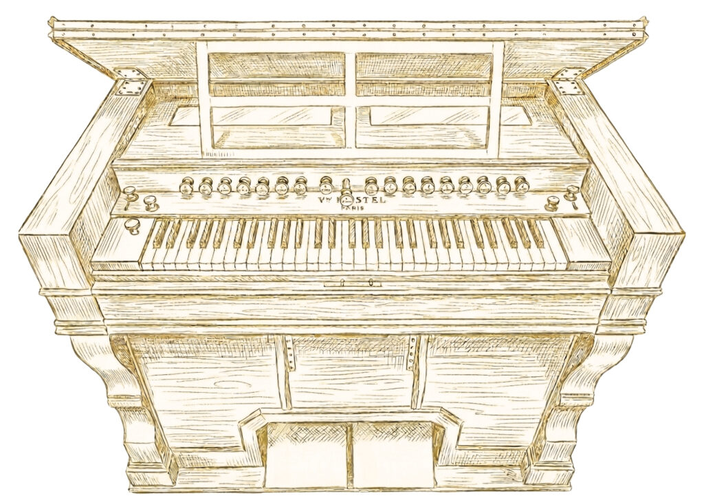 Registerkanzelle / Kegellade