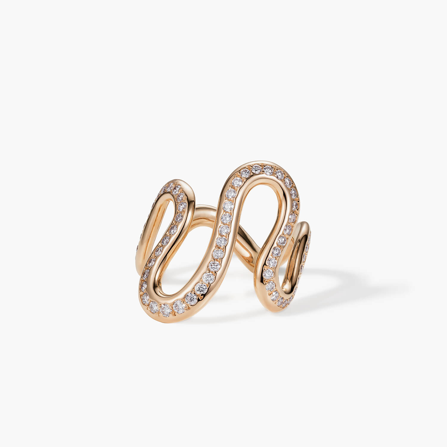 Aquatica Diamant-Ring in 18K Roségold