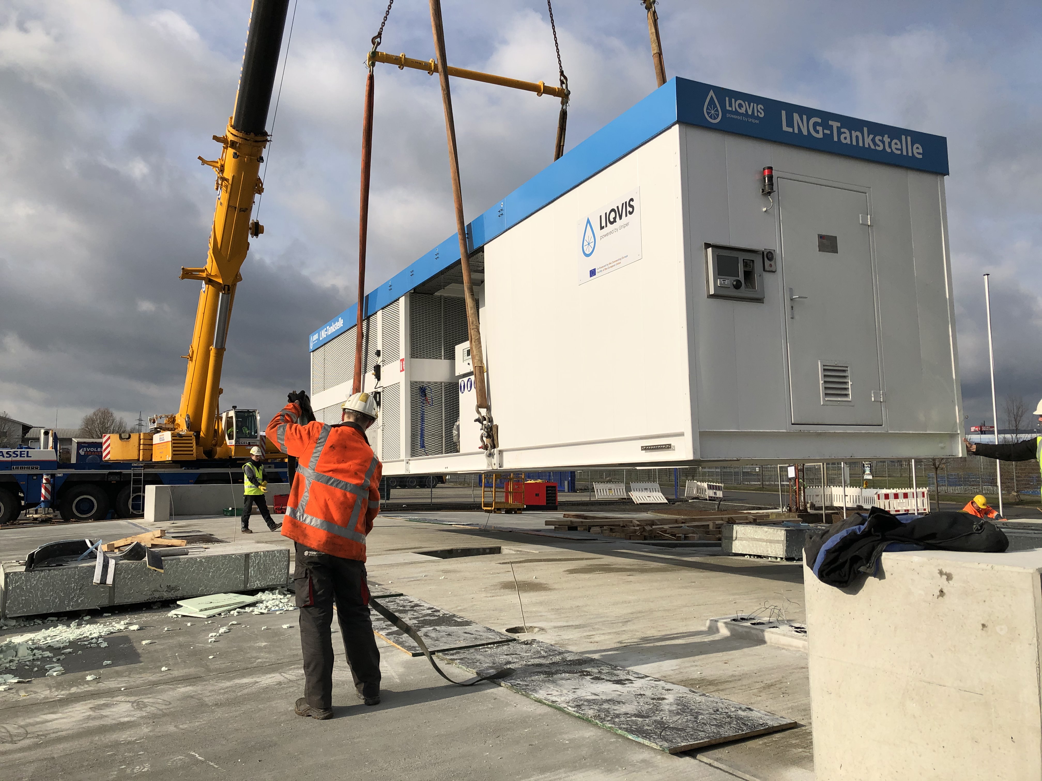 LNG-Betankung eines Lkw