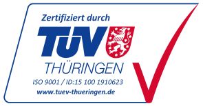 TÜV-Siegel DIN EN ISO 9001:2015