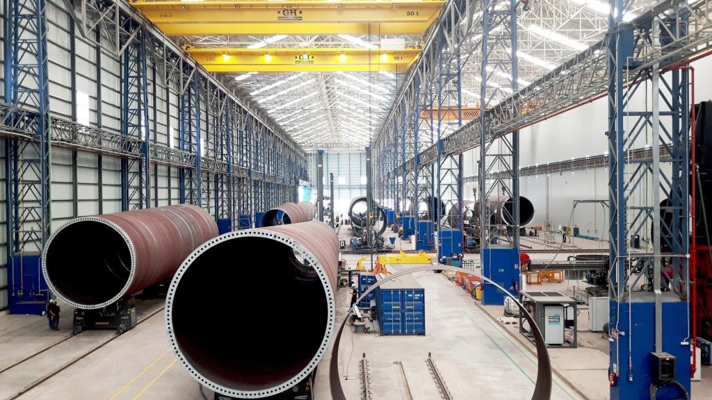 Produktionslinie für GRI Towers Offshore-Windenergie