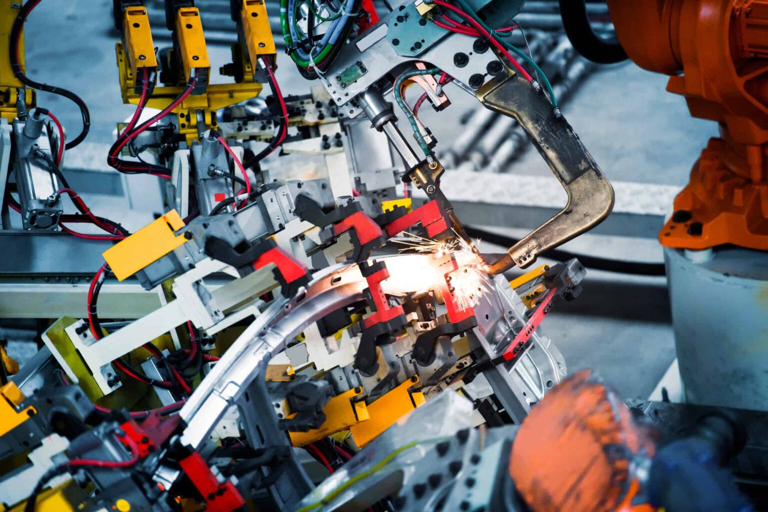 Roboter-Punktschweiß- und Handlingssystem