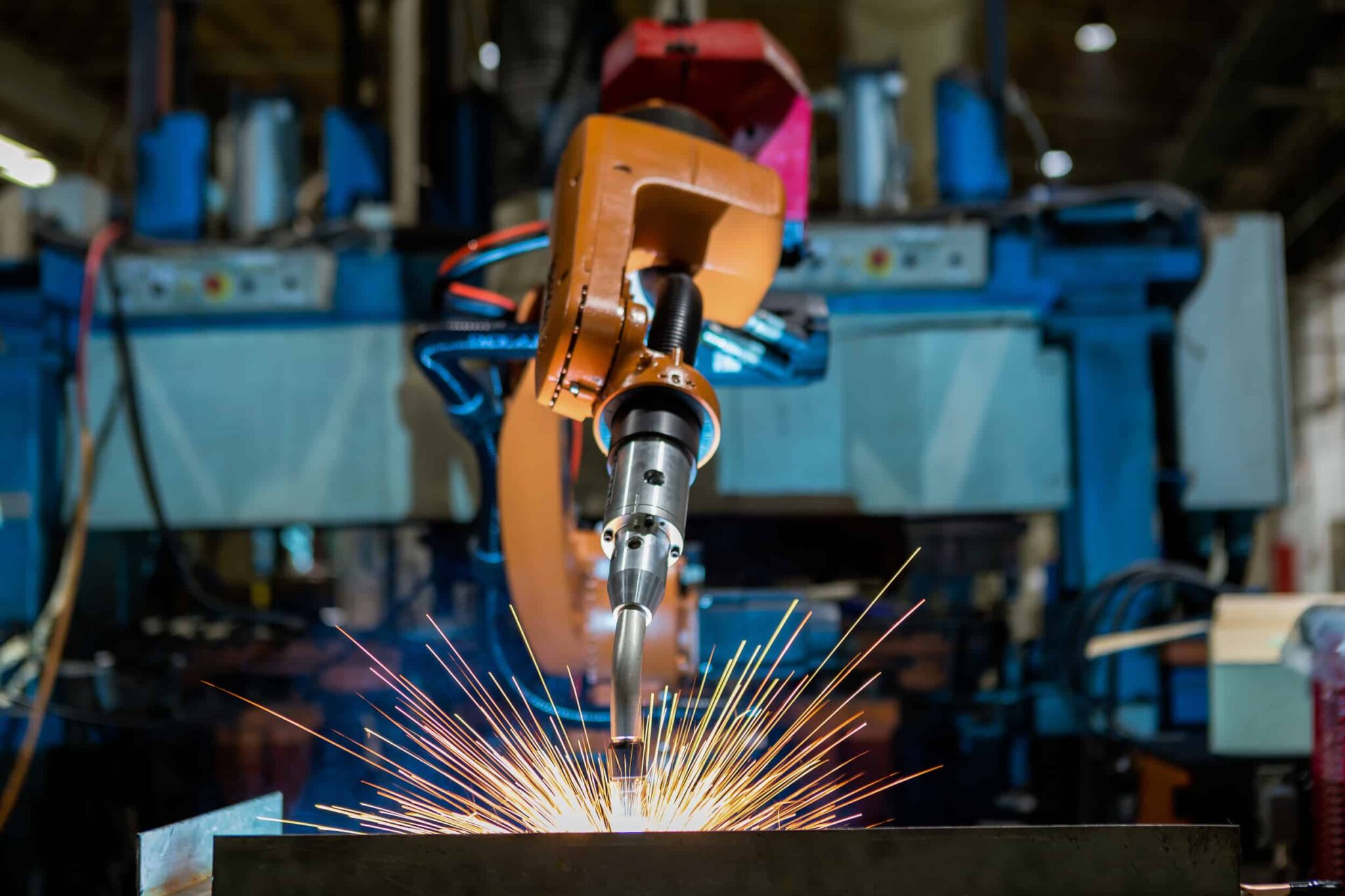 Automatisierte Roboterschweißzelle