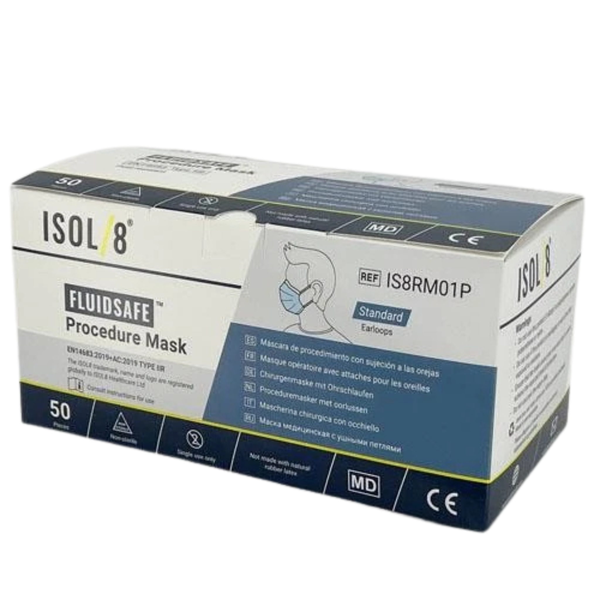 ISOL/8 Fluidsafe Procedure Mask Type IIR, Pack of 50