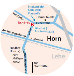 Standort Horn-Lehe, Leher Heerstraße