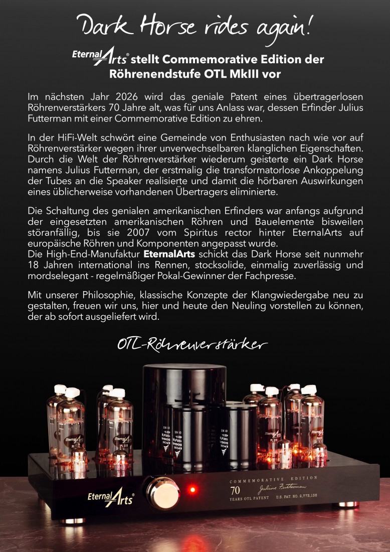 Röhrenendstufe OTL MkIII (Commemorative Edition)