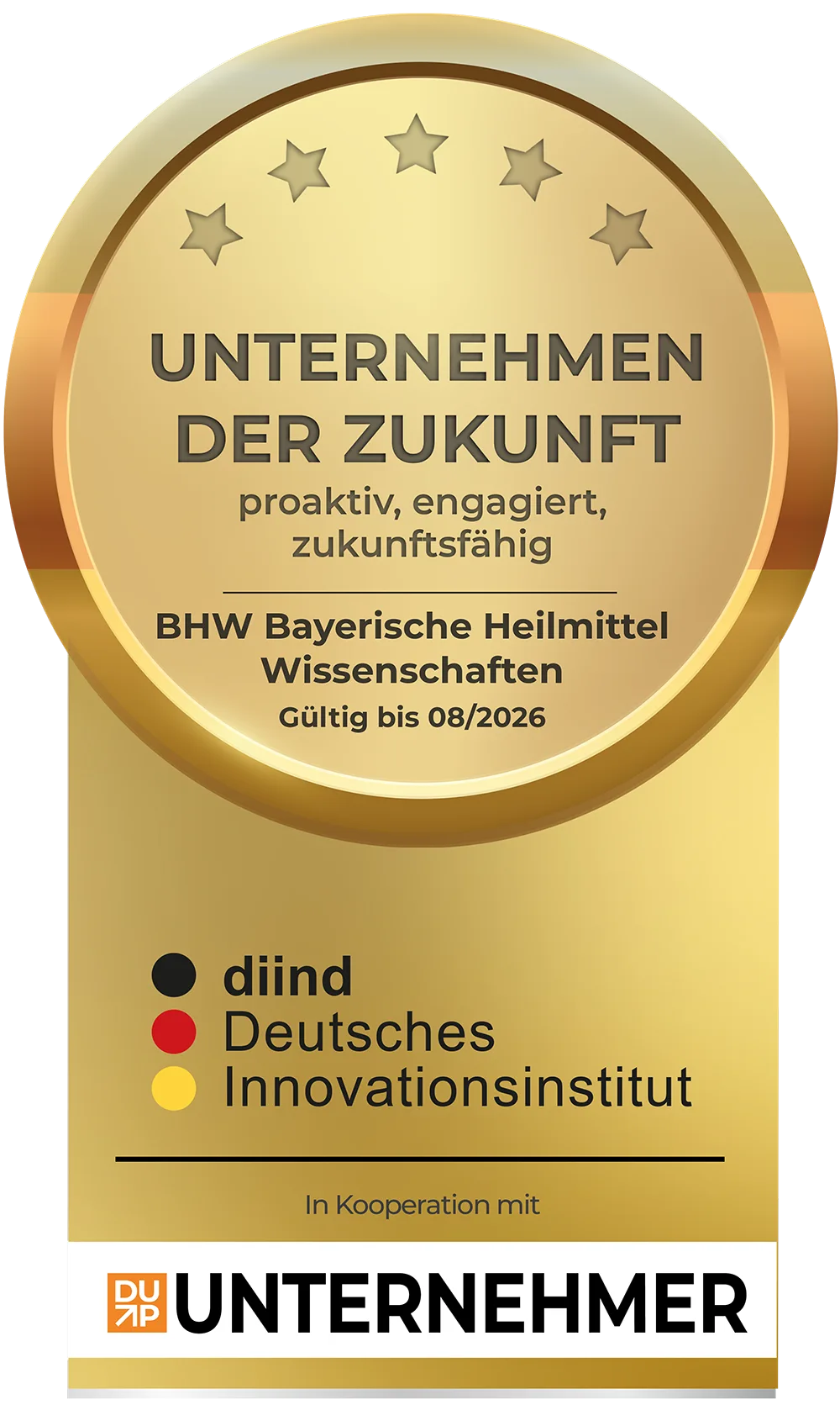Auszeichnung „Unternehmen der Zukunft“ 2025 (diind & DUP Magazin)