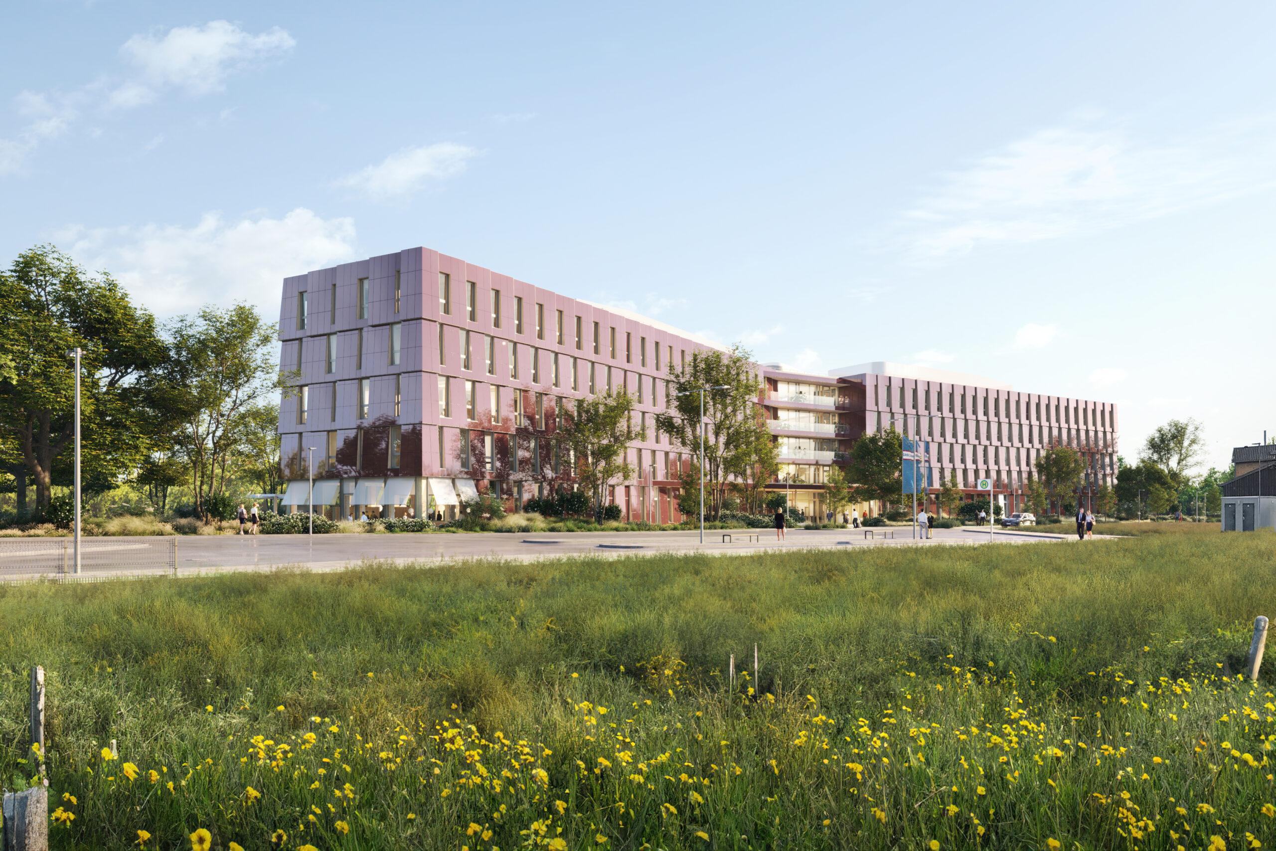 GASCADE Kassel: Visualisierung des Bürogebäude-Neubaus