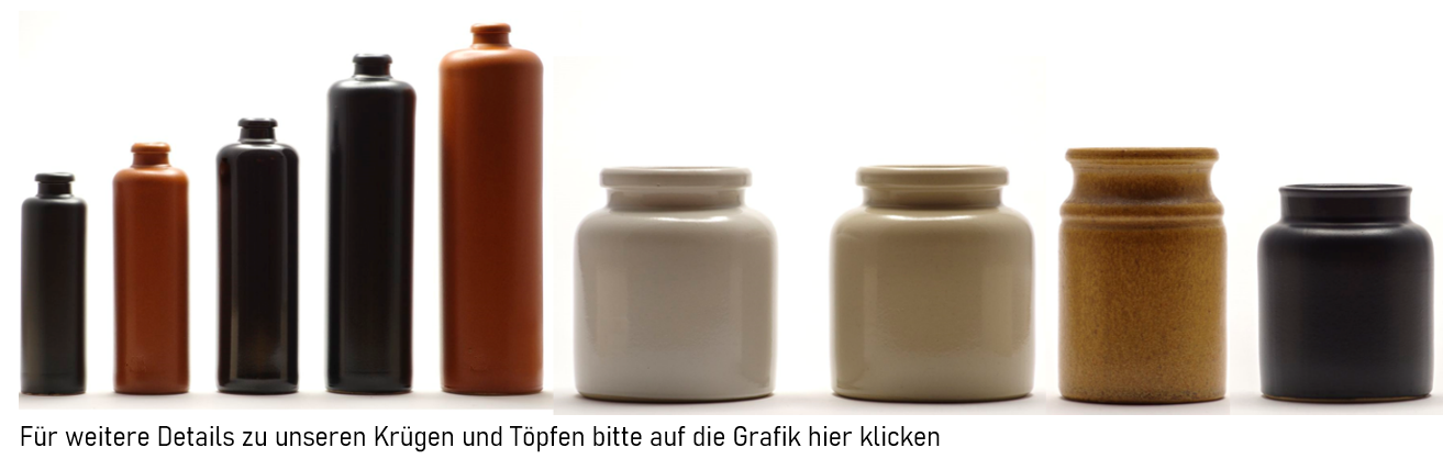 Keramiktöpfe mit Verschlüssen