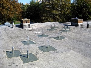 Befestigungspunkte für Solarkollektor