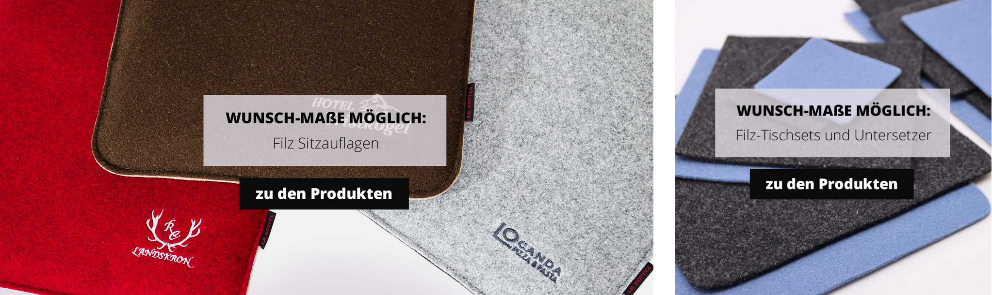 Filzprodukte nach Maß