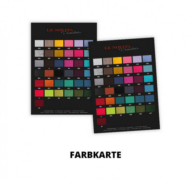 Farbkarte mit über 50 Farben