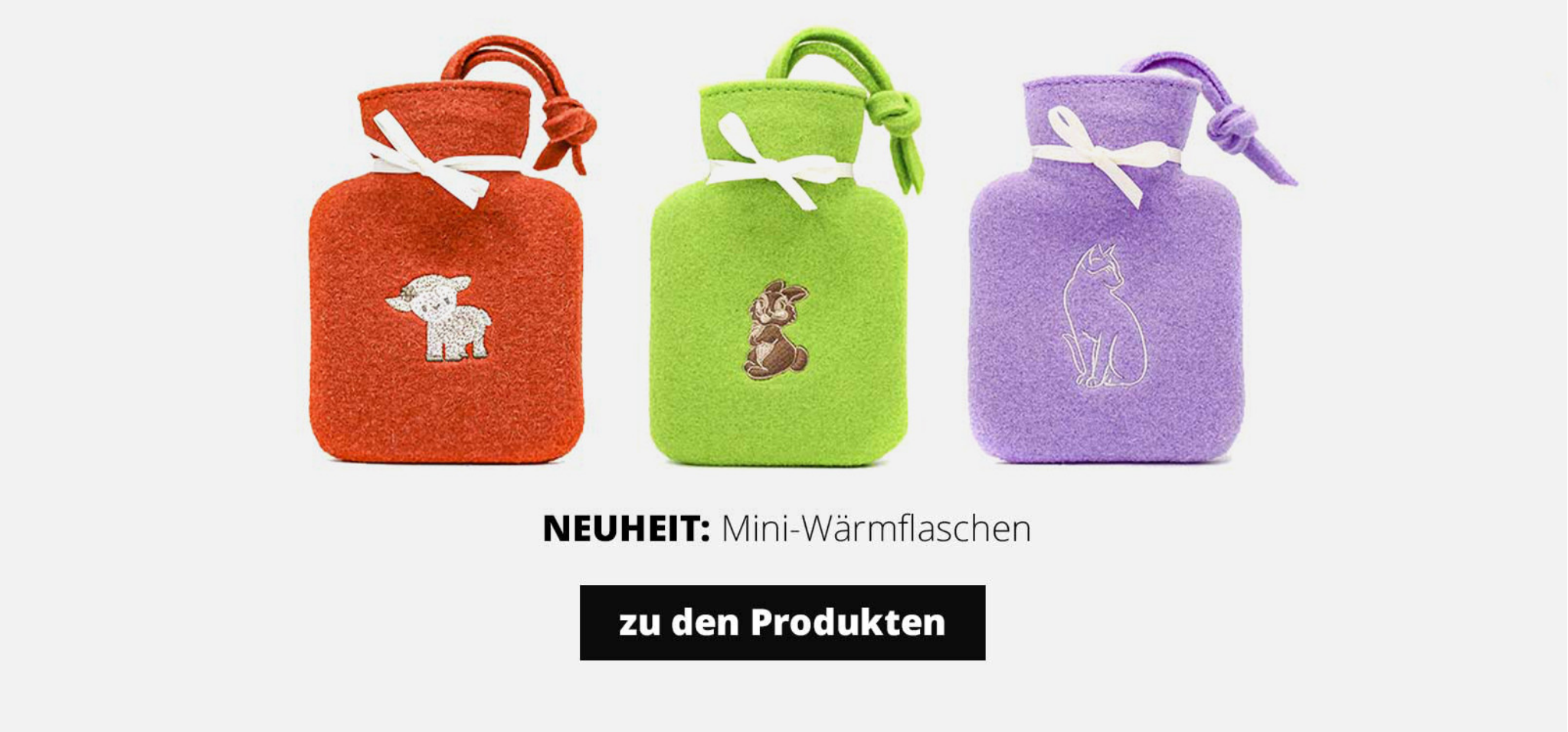 Mini-Wärmflaschen aus Filz