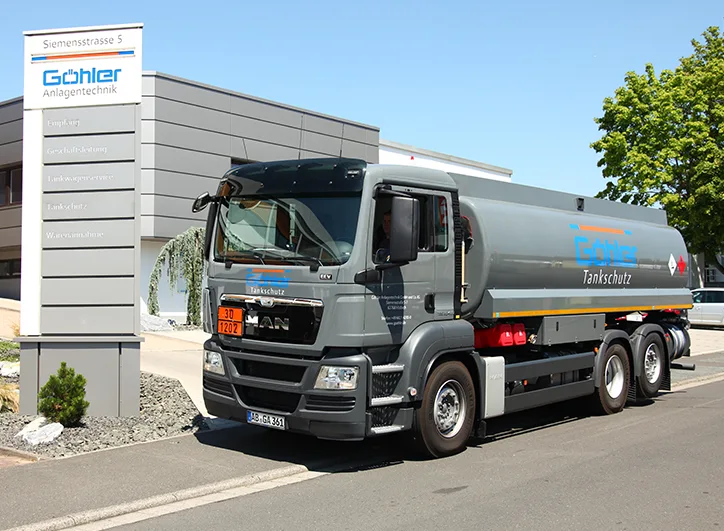 Tankwagen im Einsatz beim Tankschutz