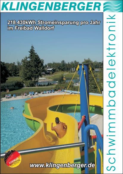 Öffentliches Schwimmbad mit Klingenberger-Steuerungstechnik