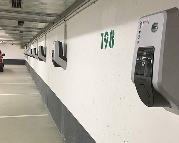Wallbox in Tiefgarage