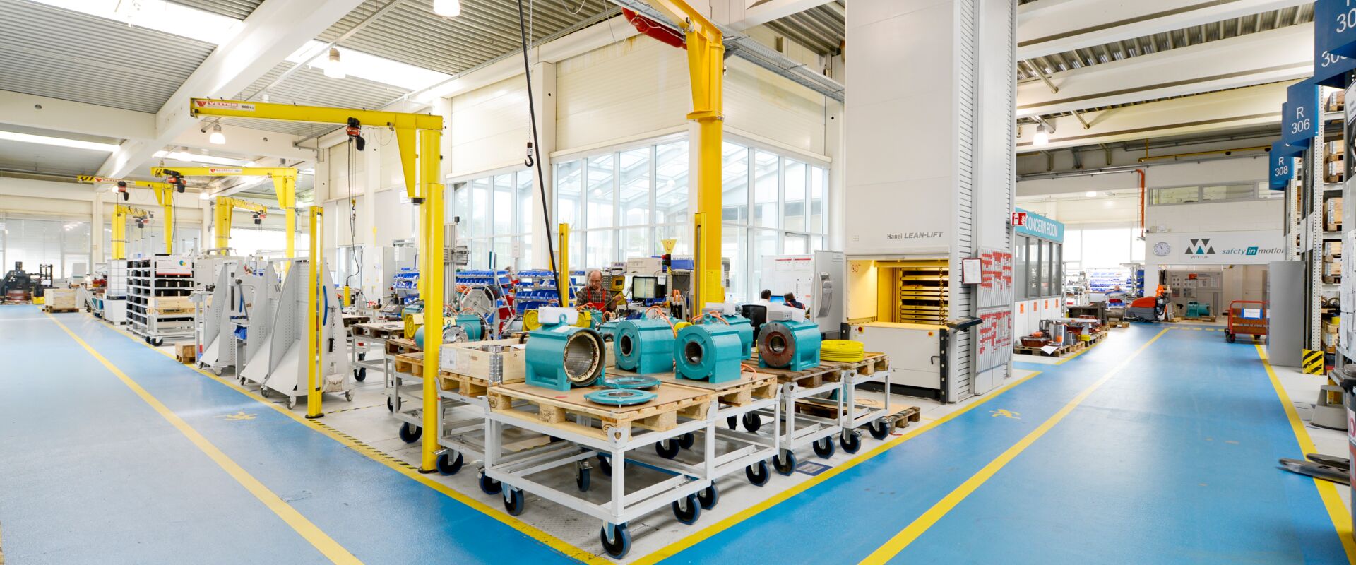 Getriebelose Aufzugsmaschine (Gearless)