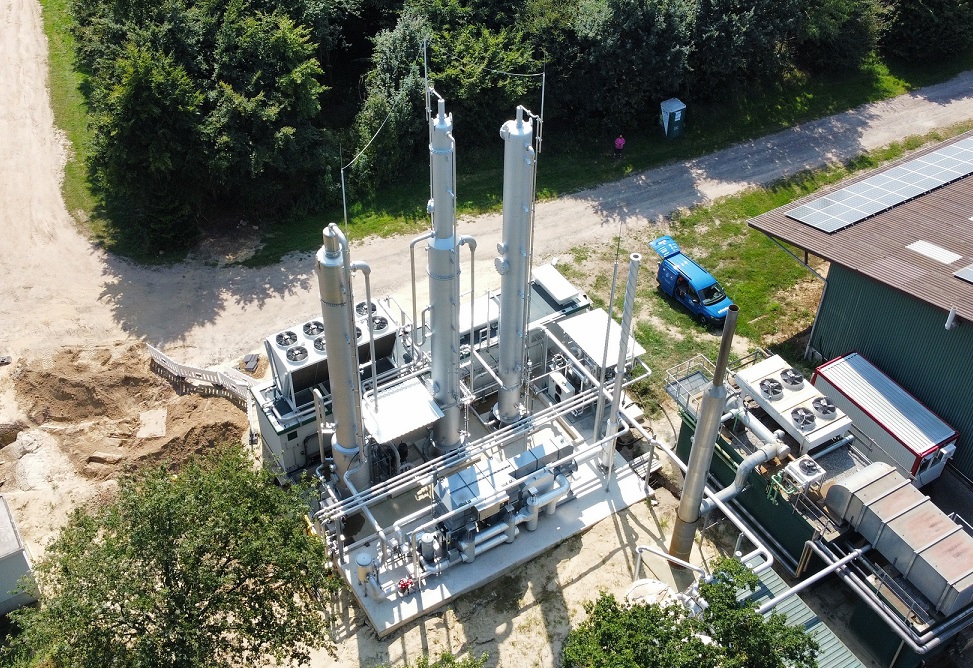 Biogasaufbereitungsanlage (Physikalische Druckwäsche)