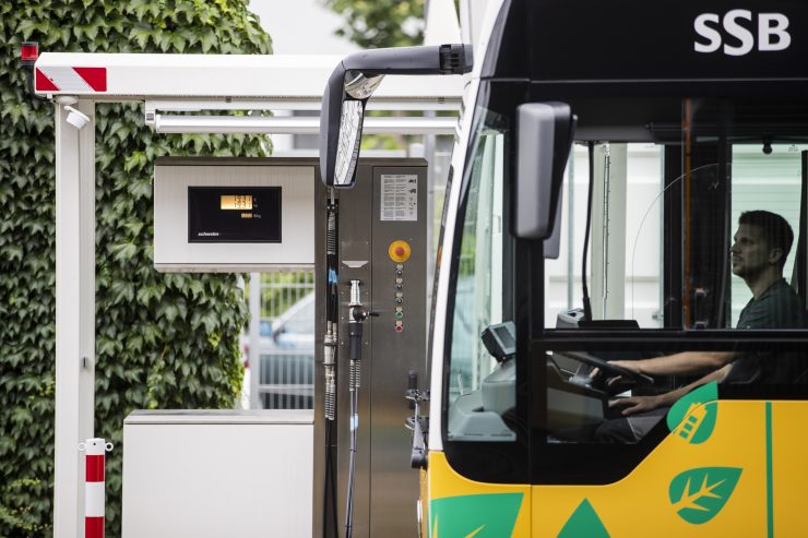 Wasserstofftankstelle bei SSB
