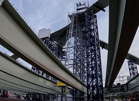 AFIX FAST X52 Stützgerüst Ringvaart-Brücke Gent