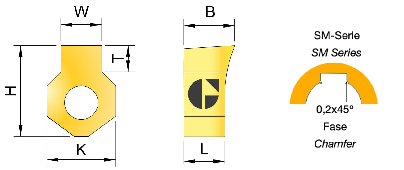 Zeichnung Räummeißel (Keyway)