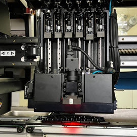 SMD-bestückte Leiterplatte