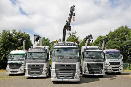 Logistik und Lieferung mit eigener Fuhrparkflotte