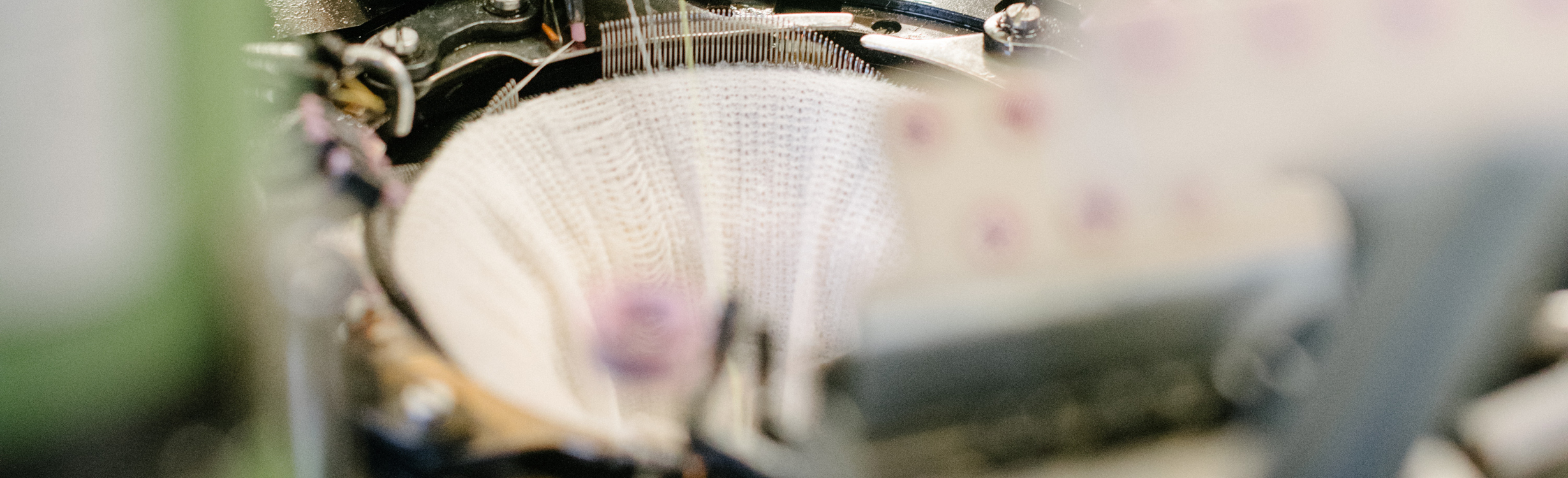 Strickmaschine der Produktion