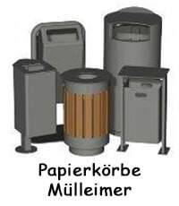 Papierkörbe und Mülleimer
