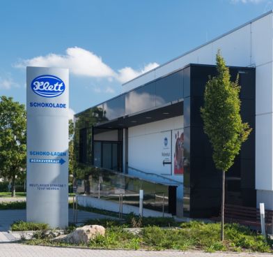 Eingang des Werksverkaufs