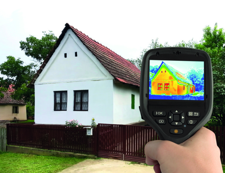Thermografie-Aufnahme zur Wärmeverlustermittlung