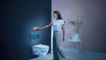 Geberit WC system with Duofix element and TurboFlush