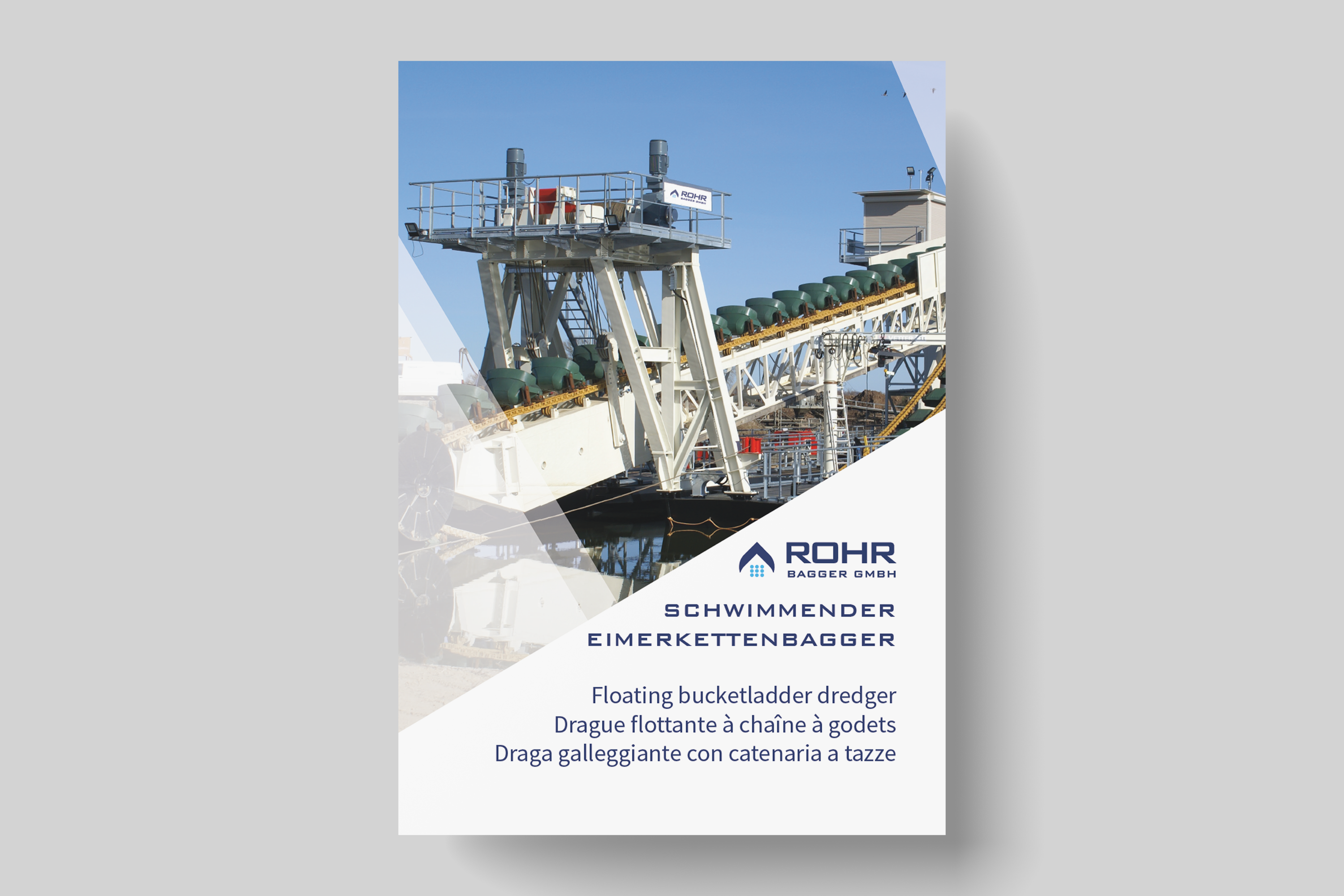 Floating bucket ladder dredger