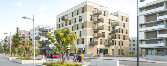 Wohnbau mit Porotherm 50 W.i in Wien (Seestadt Aspern)