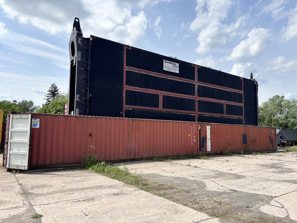 Hochwasserschutzbauwerk Wehr Neuwerben (Stahlwasserbau)