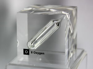 Acryl-Elementwürfel Sauerstoff 50 mm